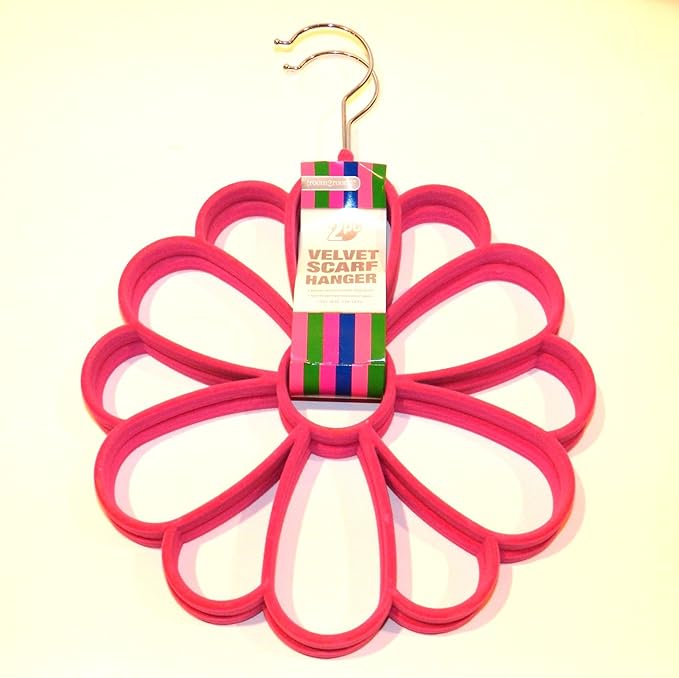 Flower Velvet Scarf Hanger Pack of 2 Home & Kitchen