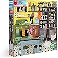 eeBoo: Piece and Love Kitchen Chickens 1000 Piece Square Adult Jigsaw Puzzle, Puzzle for Adults and Families, Glossy, Sturdy Pieces and Minimal Puzzle Dust