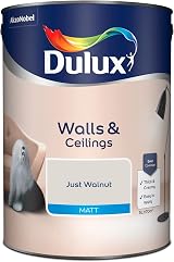 Dulux Walls & Ceilings Matt Emulsion Paint Just Walnut 5L view 2