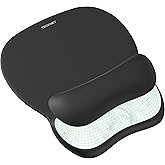 Gel Mouse Pad with Wrist Rest, TECKNET Ergonomic Mousepad with Wrist Support - Non-Slip & Smooth Surface Comfortable Desk Acc