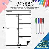 Fridge Magic Magnetic Whiteboard 42x30 cm Weekly Meal Planner Calendar Set view 4