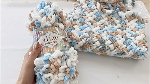 Alize Puffy Fine Color Baby Blanket Small Loop Baby Blanket Yarn
