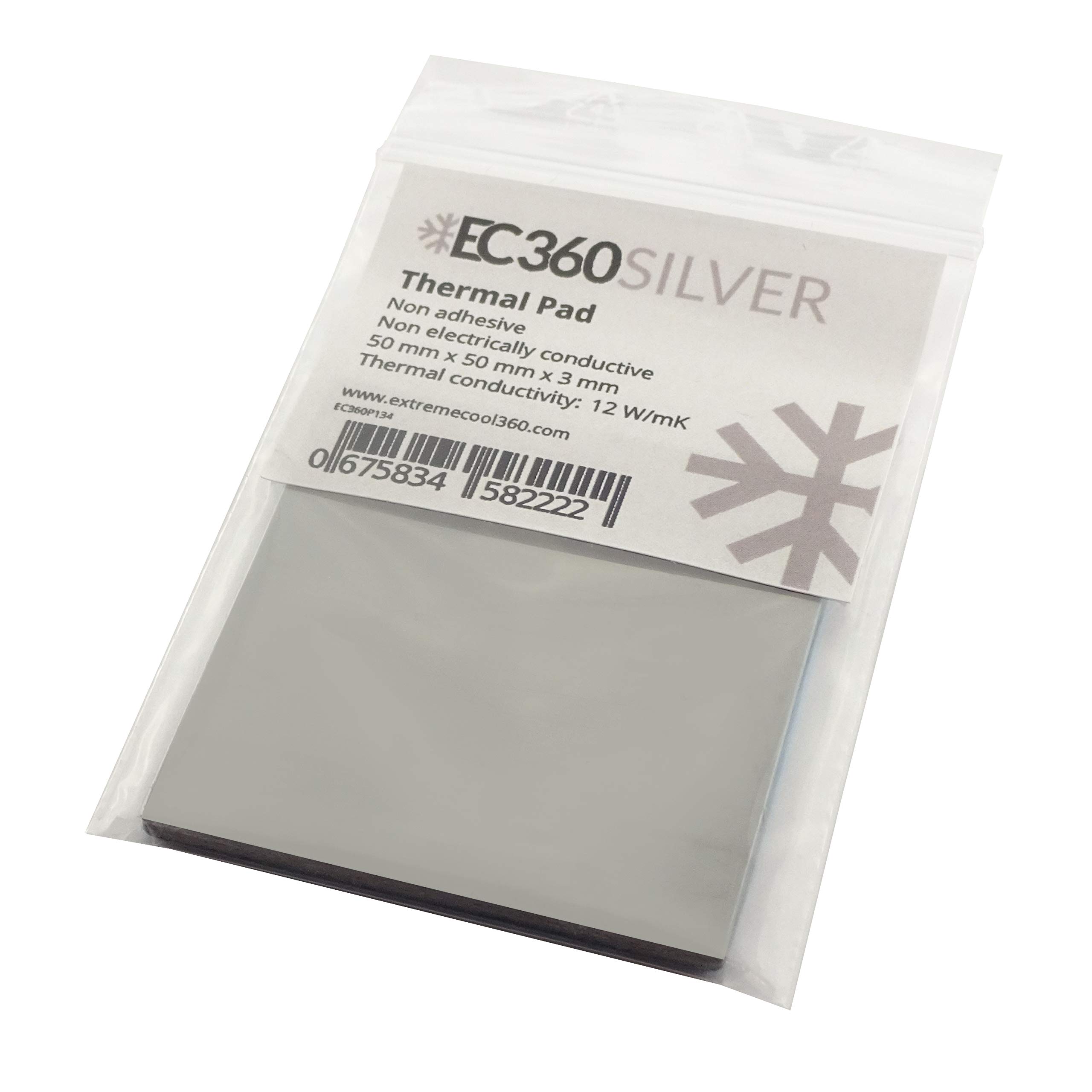 EC360® Silver 12W/mK Thermal Pad (50 x 50 x 3.0 mm)