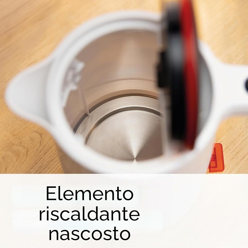 MyMoment TWK2M161 - Bollitore senza fili con spegnimento automatico, protezione da surriscaldamento, indicatore di tazza, filtro anticalcare rimovibile, protezione contro il deambulo,