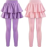 GUOGUOWU Girls School Uniform Pants Leggings with Skirts Stretch Warm Jegging 4-12 Years