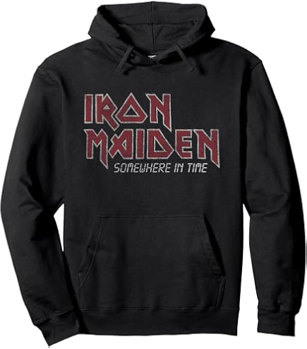 Amazon.com: Iron Maiden World Slavery Japanese Flyer Navy Pullover