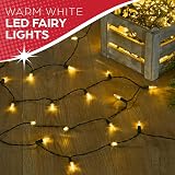 The Christmas Workshop 100 Warm White LED Lights 12.9m Indoor Outdoor view 8