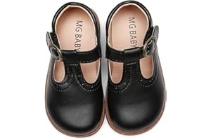 DADAWEN Girl's Classic Mary Jane School Uniform Shoes Flat Dress Shoes