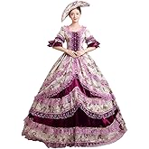 CountryWomen 1700's Rococo Gown Marie Antoinette Renaissance Dress Ball Gown Victorian Fairytale Brocade Dress Ball Gown