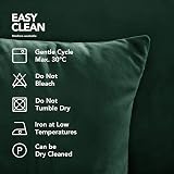 Deconovo Velvet Cushion Covers Set of 2 Emerald 30x50 cm 12x20 in view 6