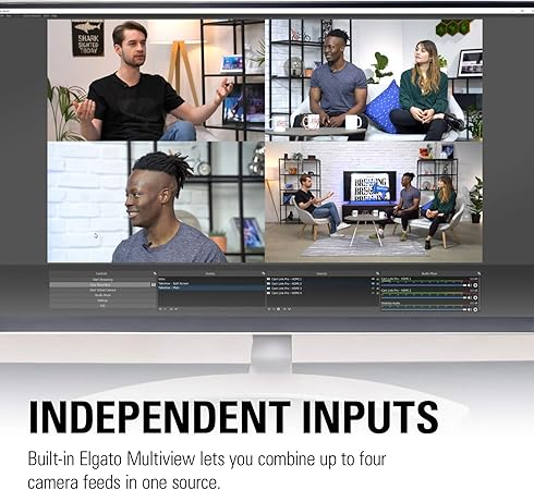 Amazon Com Elgato Cam Link Pro Pcie Camera Capture Card 4 Hdmi Inputs 1080p60 Full Hd 4k30 Multiview Streaming Video Conferencing Obs Zoom Etc Computers Accessories