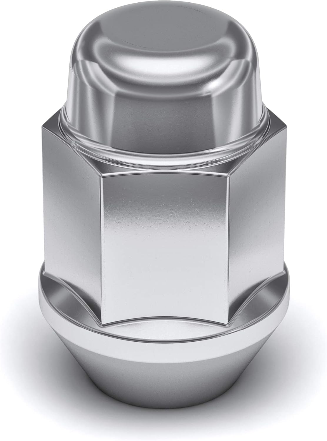 White Knight 1704S-20AM Chrome 1/2"-20 Bulge Acorn Lug Nut, Pack: Automotive