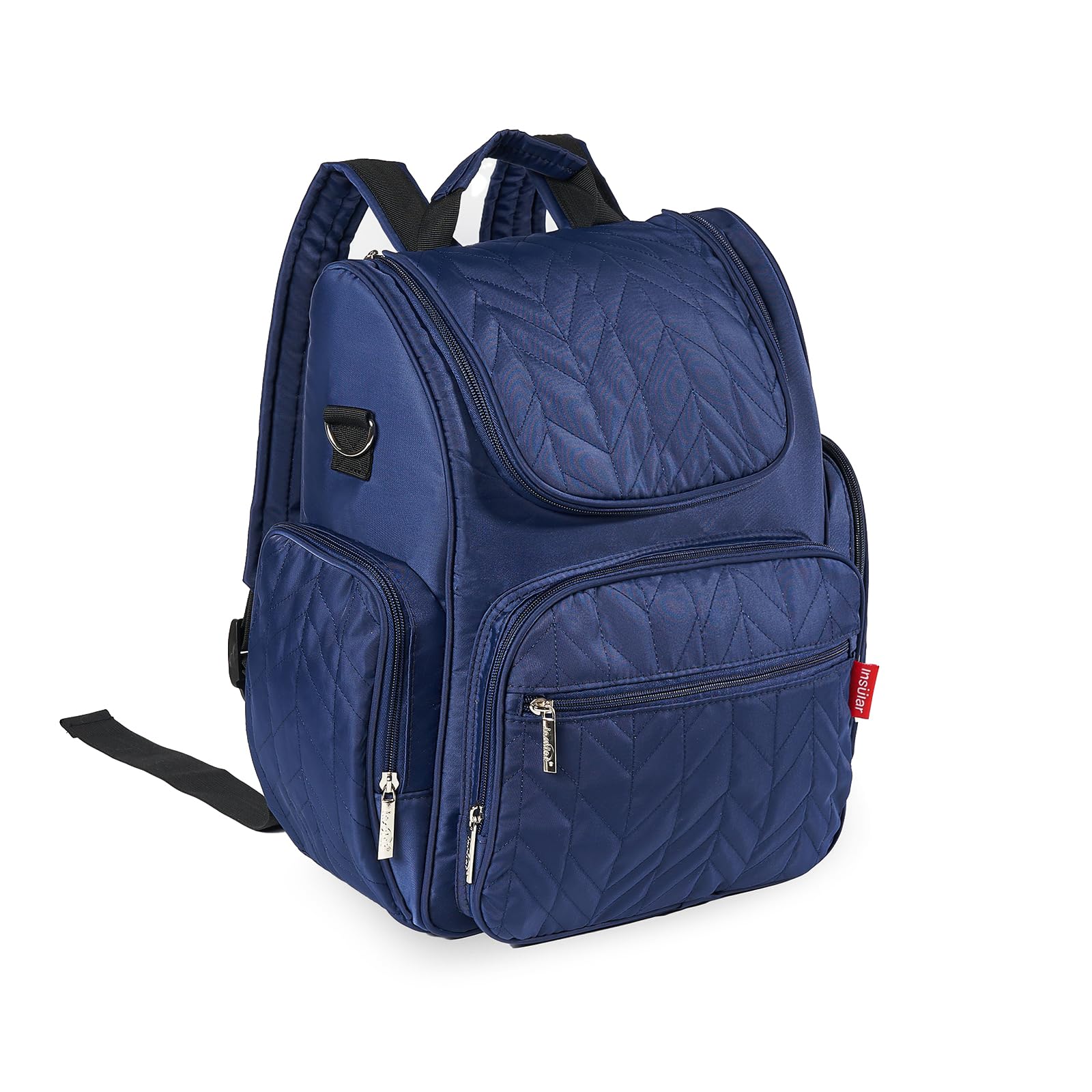 SONARIN Waterproof Lightweight Baby Changing Bag Backpack,Multifunctional Nylon Diaper Bag Portable Travel Nappy Changing Bag Maternity Bag with Changing Mat & Stroller Straps(Blue)