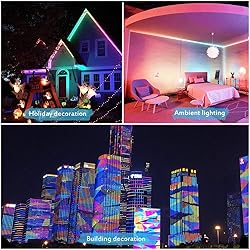 ALITOVE 32.8ft Addressable RGB LED Strip Light