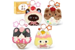 MOREJMTT Punch Needle kit for Beginners,Embroidery kit for Beginners,Punch Needle Kits Adults Beginner,Including Printed Patterns, Needles, Easy to Follow Instructions, and Videos-Cat Family