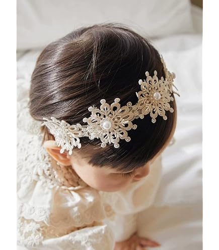 Amazon.com: Hapibuy Gold Lace Flower Rhinestone Design  display picture 2