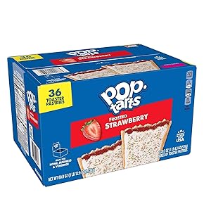 Pop Tart Kellogg's Pop-Tarts, Frosted Strawberry (36 ct.),, 36Count ()