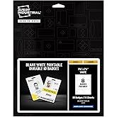 Avery Durable Tall ID Badges for Lanyards, Laser Printable on Both Sides, Blank White, 80 Total, 3.375" x 2.125" (61612)