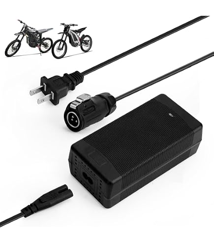 67.2V 10A Fast Battery Charger For Sur-Ron X Light Bee - Waterproof With Cooling Fan, Compatible With Segway X260, 79Bike Falcon M & More