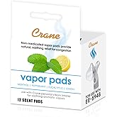 Crane Vapor Pads for EE-5948 Cordless Personal Steam Inhaler, White, 12 Count (Pack of 1)