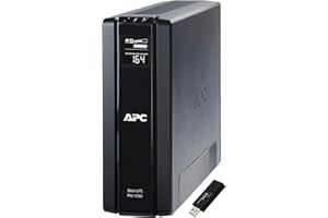 APC UPS Battery Backup & Surge Protector with AVR, 1500VA, APC Back-UPS Pro (BR1500G) Bundle Including 16GB DataTraveler