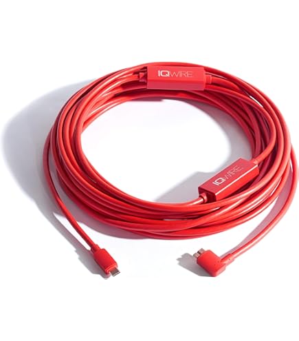 USB Type-C To Micro B Tethered Shooting Cable - 3m Orange Round Cable For Camera Transfer