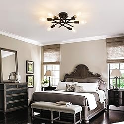 ASGYISA Semi Flush Mount Modern Ceiling Light