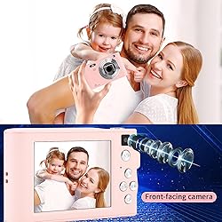 Pink Digital Camera with 32GB Card, 720P 3" Screen