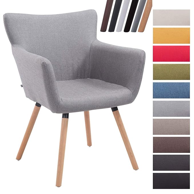 CLP Silla De Salón Antwerpen Tapizada En Tela I Butaca con Reposabrazos