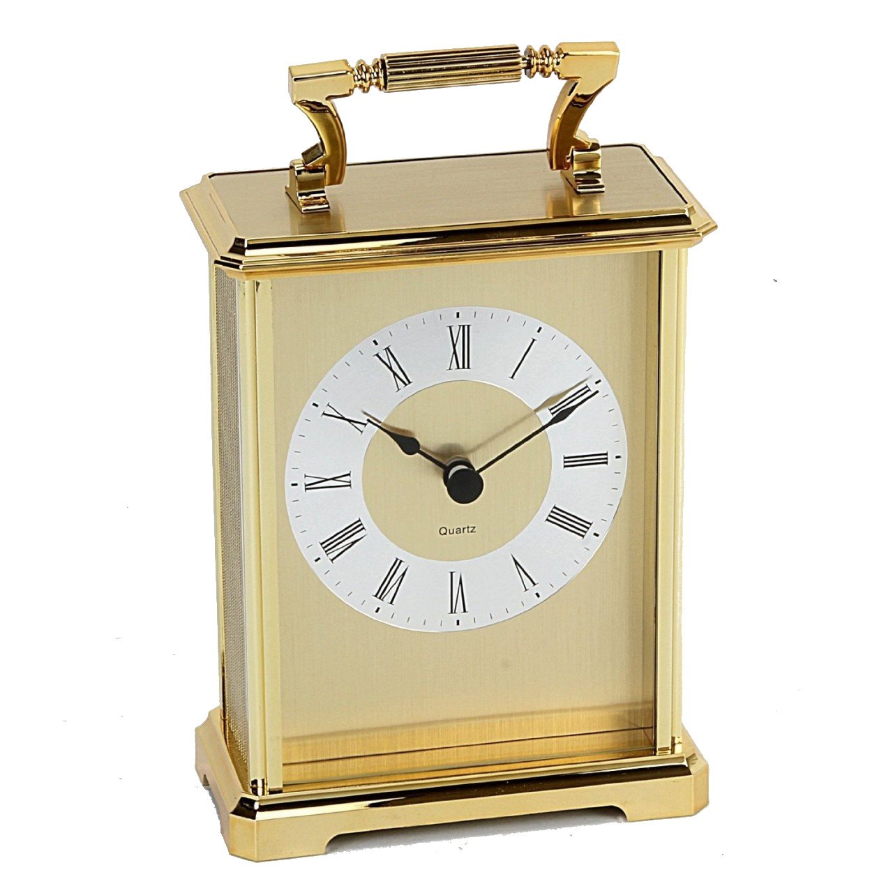 Watching Clocks Wm Widdop Rectangular Gold Carriage Clock