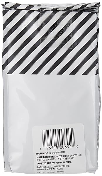 AMAZON FRESH COLOMBIA GROUND COFFEE, MEDIUM ROAST, 12 OUNCE