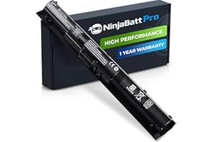 NinjaBatt Pro Battery for HP 800049-001 K104 800010-421 KI04 KIO4 HSTNN-LB6R 17-G121WM TPN-Q160 TPN-Q158 TPN-159 TPN-Q161 TPN-Q162 HSTNN-DB6T 800050-001 – Premium Cells [4 Cells/2600mAh/38Wh]