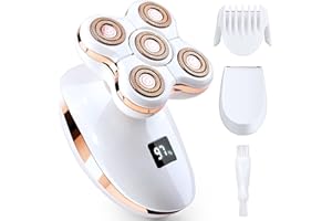 ZHOC Electric Shaver for Women, 2-in-1 Cordless Electric Razor for Women Shaver Hair Remover for Legs, Face, Lips Hairs, Rechargeable Waterproof Leg Trimmer Wet and Dry Facial Hair Removal for Women