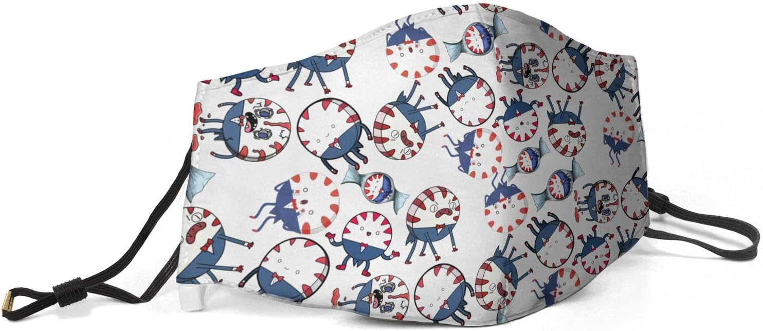 Adults Kids Adventure-Time- Face Cover Windproof Peppermint-Butler-Candy-Loyal- Dust Mouth Ma-sk Traveling
