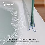HNNHOME Rubber Plastic Shower Seal Strip 870mm for 4-6mm Glass Door Curved view 7
