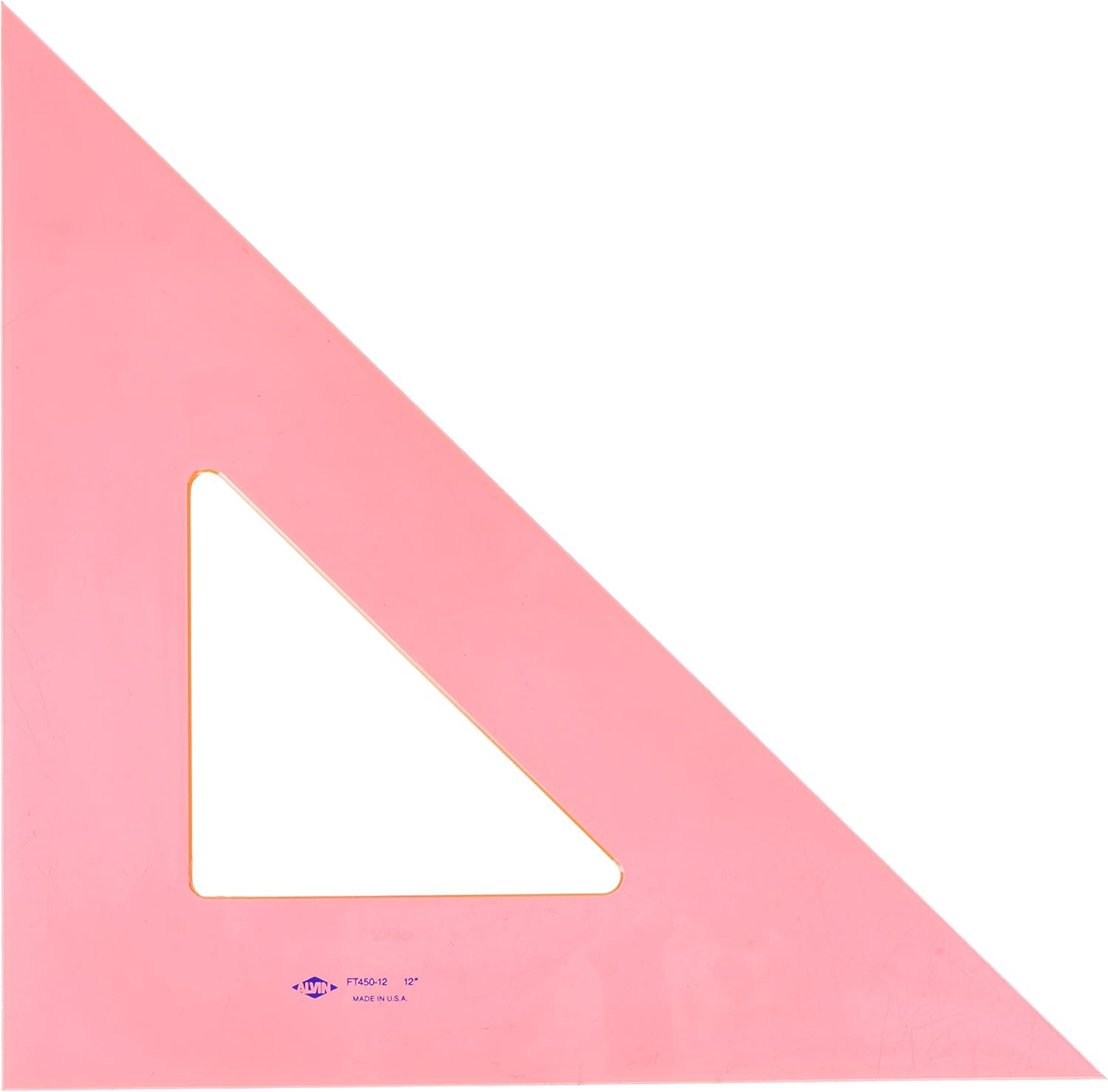 Alvin, Triangle Ruler with Fluorescent Edges, Drafting Tool Kits - 4-inches, 45/90 Angle: Home & Kitchen