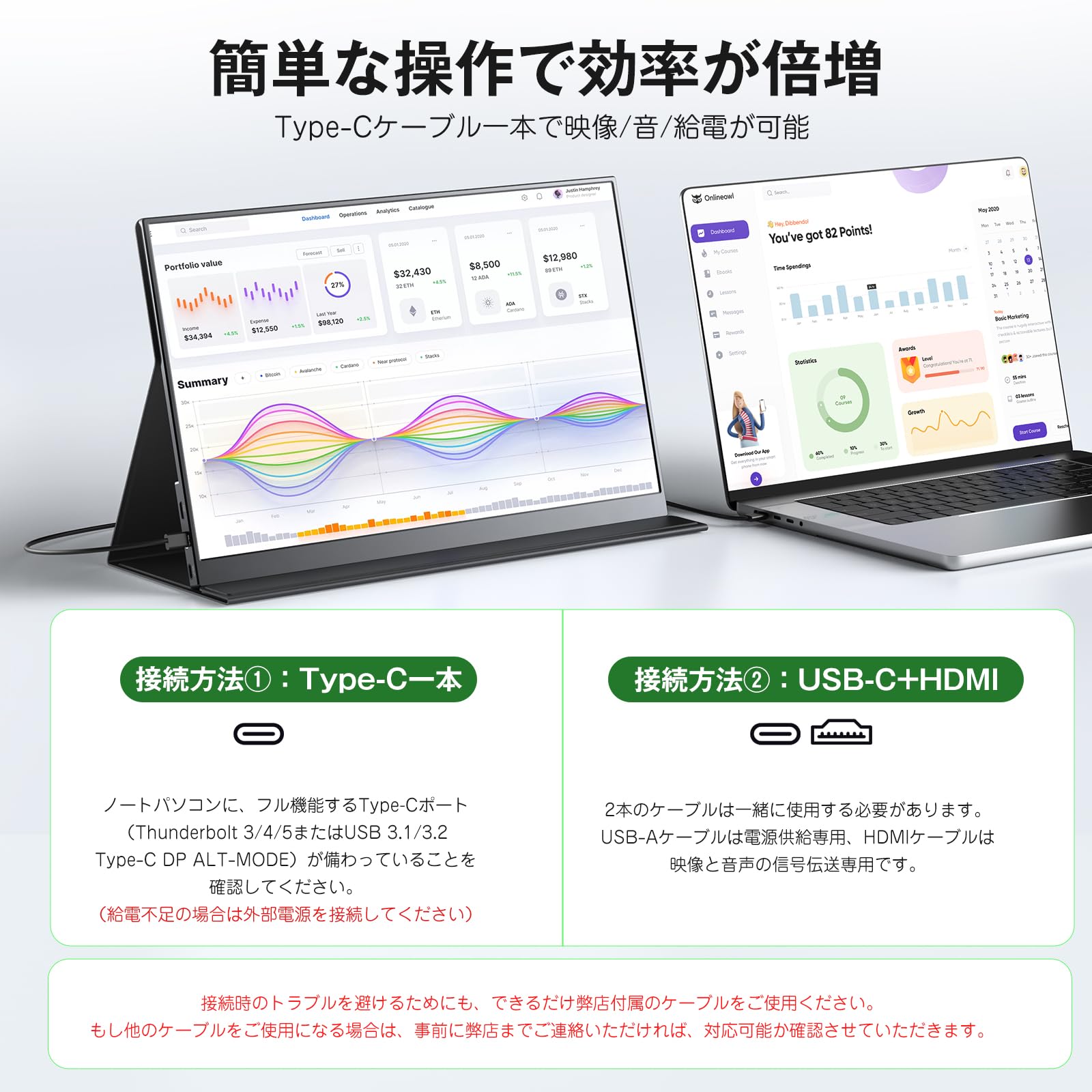 KEEPTIME Mobile Monitor, 15.6 inch 1920 x 1080 Mobile Display, Portable Monitor, IPS LCD Panel, Thin, Lightweight, Magnetic Protective Cover, USB Type-C Mini HDMI, PS4, XBox, Switch, PC, Mac, and More