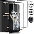 Newspoint [2+2 PACK] for OnePlus 12 Screen Protector with Camera Lens Protector, 9H Hardness Anti-Scratch Support Fingerprint Unlock Tempered Glass Screen Protector for OnePlus 12 5G