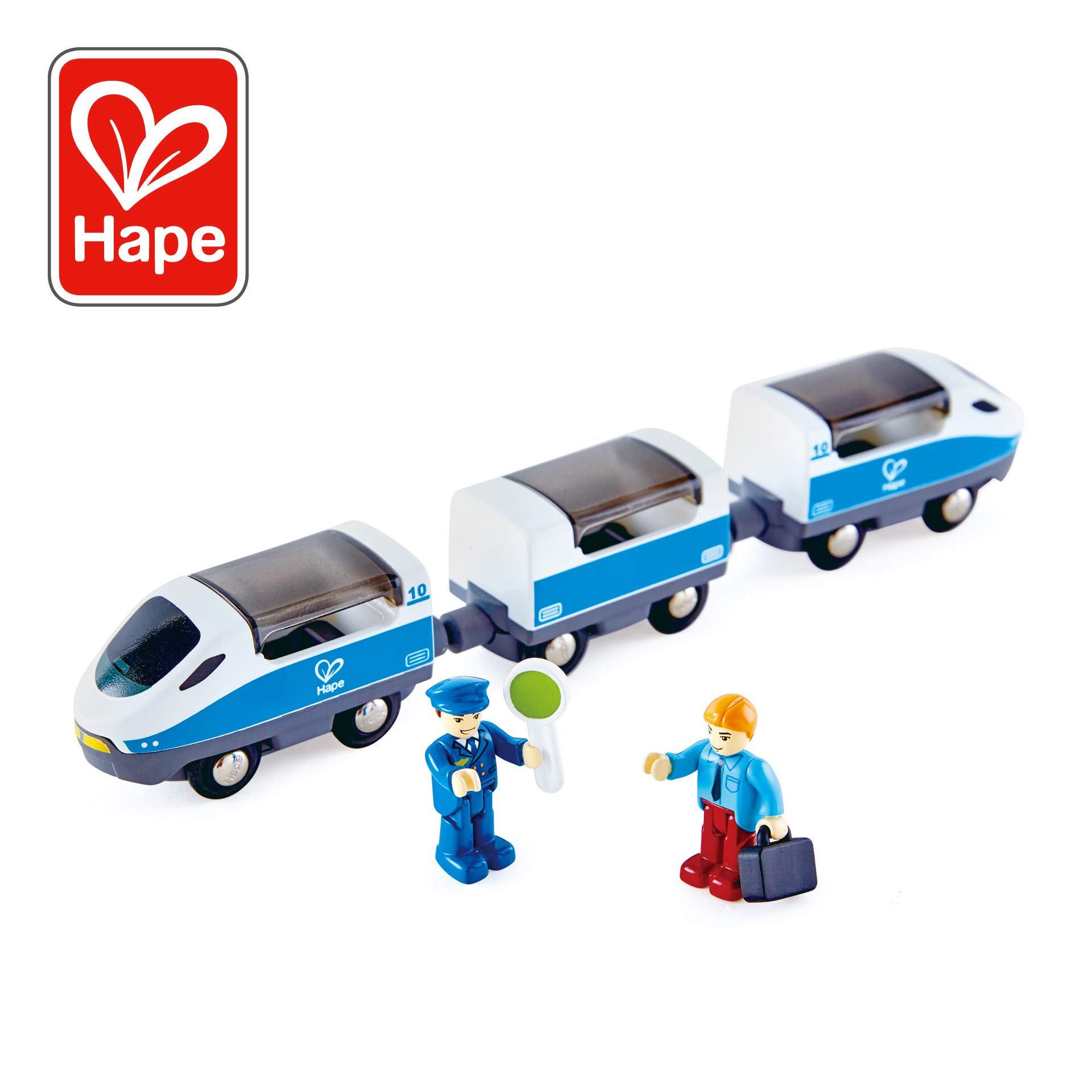 hape busy city train set
