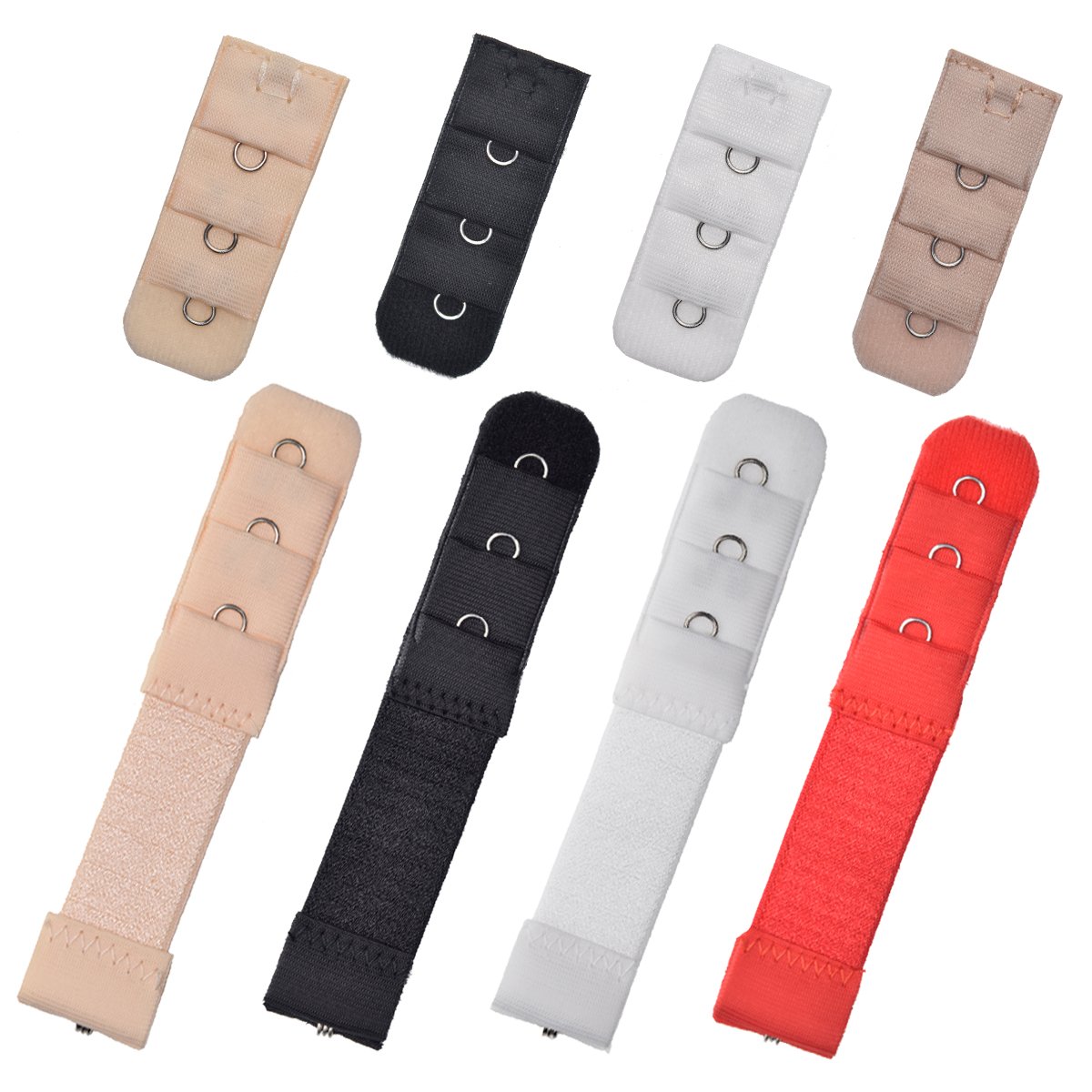 DoHope Women's 1 Hook Bra Extenders Elastic Stretchy Bra Strap