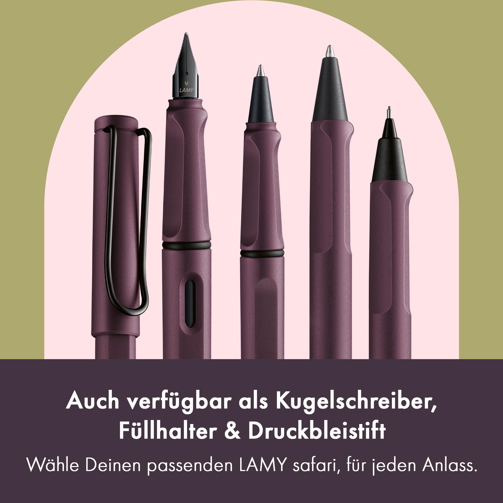 Lamy safari scarlet Tintenroller in Strichbreite M 5