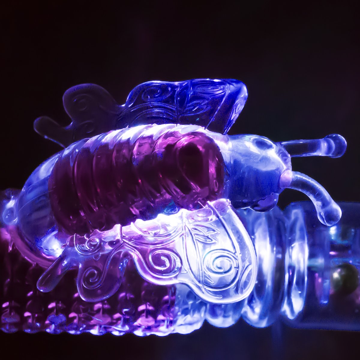 ZEMALIA Vibrating G-spot Vibrator - Vagina and Clitoris Stimulation Butterfly Massager - Powerful Rotating & Thrusting Dual Motors for Women or Couples (Purple)