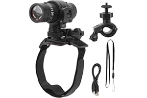 Motorcycle Dash Cam, Bike Video Recorder, 1080P Full HD DV DVR Riding Recorder Video Cameras Dash Cameras with Cycling Helmet