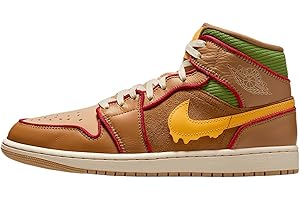 NIKE Air Jordan 1 Mid SE Men's Shoes (IB7403-224, Flax/Sesame/Coconut Milk/University Gold)