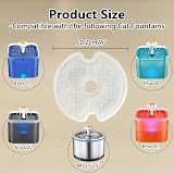 PewinGo Cat Water Fountain Filters 4 Pack Triple Filtration Compatible view 2