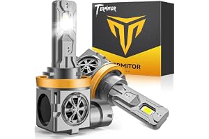 Termitor 2026 New-Gen H11/H9/H8 Light Bulbs, 80,000LM Super Brightness,90K+ Hrs Lifespan,True 1:1 Mini Size Replacement, Plug