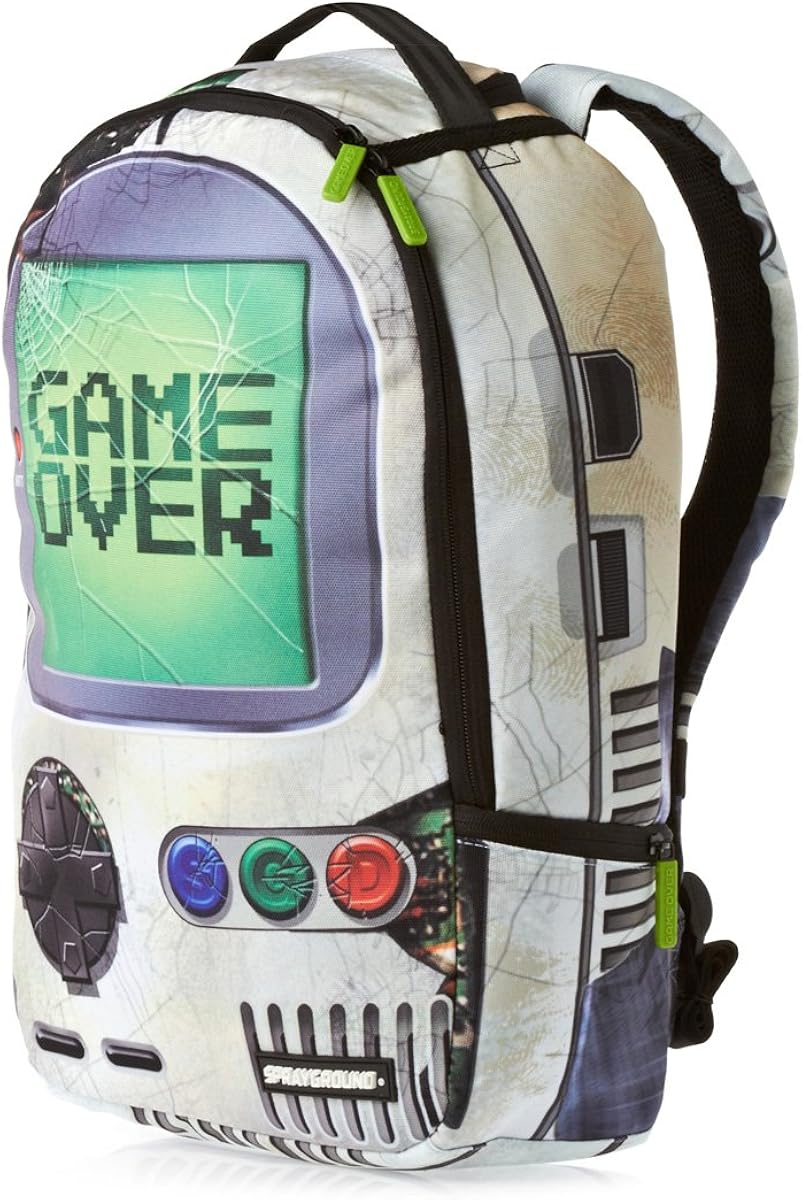 Sprayground Game Over Mens Backpack Game Boy Print DLX002 Amazon.co.uk