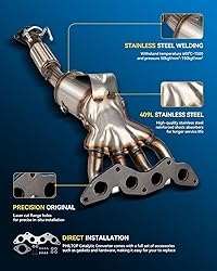 PHILTOP Front Catalytic Converter Kit Direct-Fit