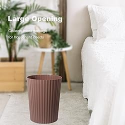 JiatuA Small Trash Can Plastic Wastebasket Round
