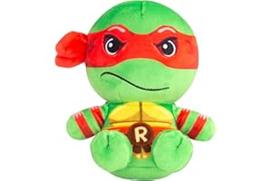 CLUB MOCCHI MOCCHI Club Mocchi-Mocchi- Teenage Mutant Ninja Turtles Plush - TMNT Raphael Plushie - Ninja Turtle Stuffed Animal Toys and Room Decor - Plush Collectible TMNT Figures - 6 inch